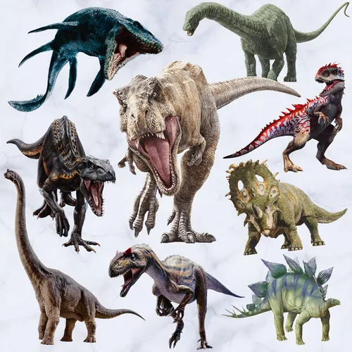 Vista 10 de Calcomanías de pared de dinosaurios, calcomanías de arte de pared extraíbles para dormitorio de niños, guardería, sala de juegos, decoración