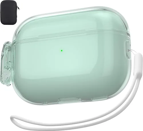 Vista 26 de Funda Valkit Compatible para AirPods Pro, Funda Protectora Transparente y Suave a Prueba de Golpes para AirPods Pro Gen 2ª/1ª (2023/2022/2019)