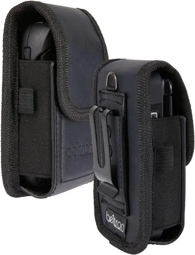 BELTRON - Funda universal con tapa para teléfono, funda vertical de piel para TCL Flip Pro, Flip 3, Alcatel Go Flip 4, Go Flip V, Cingular Flip 2,