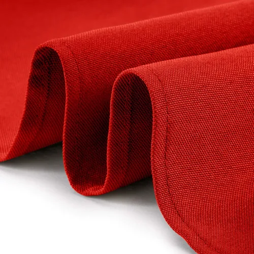 Vista 3 de Lann's Linens - Mantel rectangular de tela de poliéster de primera calidad para bodas, banquetes y restaurantes