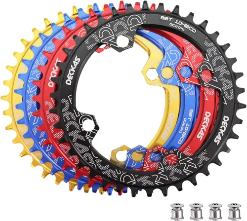 DJC Plato para bicicleta 104 mm BCD redondo/ovalado MTB 104BCD 30T a 52T 7/8/9/10/11/12 velocidades estrecho ancho de dientes de aluminio 7075 super