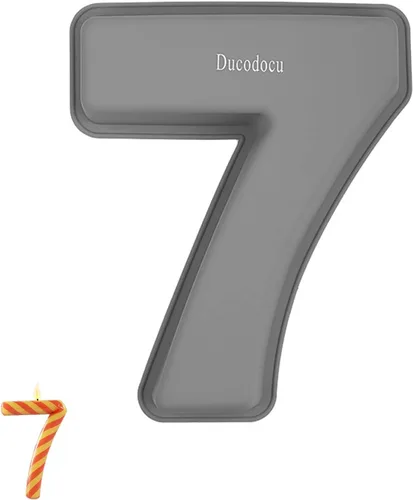 Vista 14 de Ducodocu Moldes de silicona para tartas 3D de gran número, moldes novedosos para tartas, moldes para hornear bricolaje para cumpleaños, boda