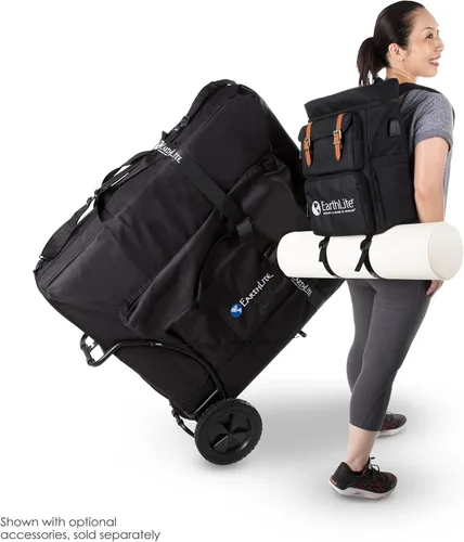 Vista 2 de EARTHLITE LMT Go-Pack – La mejor mochila de viaje para terapeuta de masaje, resistente al agua, puerto de carga USB, múltiples compartimentos