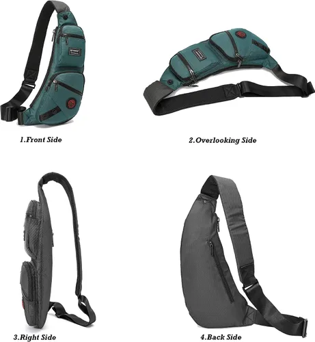 Vista 2 de Nicgid Sling Bag - Mochila bandolera para hombre
