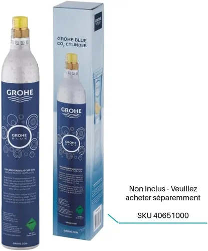 Vista 4 de GROHE Blue Home Starter Kit (Kitchen Mixer with Filter Function, for Bubble Water, WLAN, Extendable L-Outlet), Chrome, 31927001