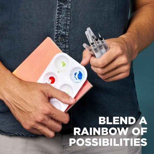 Vista 5 de Sakura Cepillo de agua Koi - Cepillo para acuarela - Depósito de 0.3 fl oz - 4 puntas de pincel surtidos