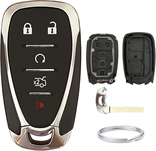 Vista 6 de Reemplazo para funda de llave de Chevrolet compatible con Chevy Malibu Cruze Camaro Volt Blazer Traverse sin llave (3 botones)
