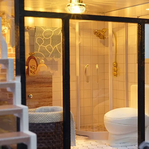 Vista 3 de Luces de casa de muñecas, lámpara de casa de muñecas de pequeño volumen para bricolaje para casa de muñecas 1:12