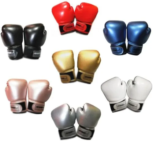 Vista 3 de XXXDXDP 1 par de guantes de boxeo para niños PU Karate Muay Thai Guantes de Boxeo Lucha Libre MMA Sanda Entrenamiento Profesional Equipo para Niños