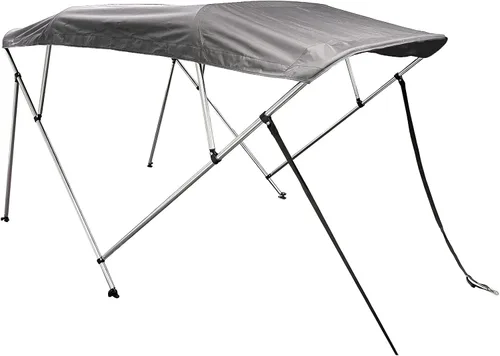Vista 15 de SavvyCraft Cubierta para barco Bimini de 4 arcos, color beige, 4 arcos de 96 pulgadas de largo, 54 pulgadas de alto, 67 a 72 pulgadas de ancho