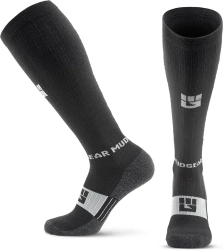 MudGear Calcetines largos de compresión de lana merina, calcetines de longitud para botas, calcetines de compresión de lana ligera, calcetines de