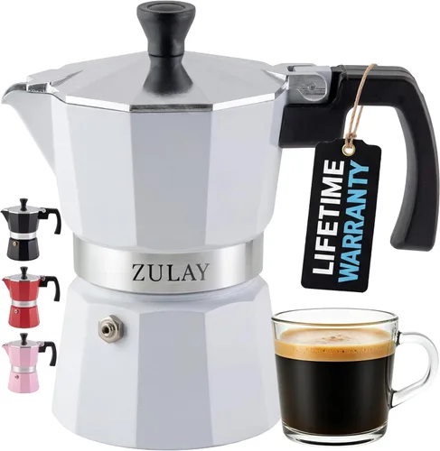 Vista 17 de Zulay Moka Pot - Cafetera para estufa de café expreso, a prueba de fugas, acero inoxidable, fácil de limpiar, mango y perilla resistentes al calor