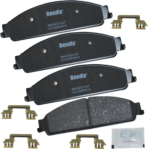 Vista 141 de Pastillas de Freno Delanteras Cerámicas Bendix Priority1 CFC430A para Modelos Selectos INFINITI G35, I30, Nissan 350Z, Altima, Juke, Maxima, Sentra