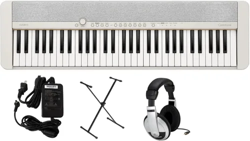 Vista 13 de Casio CT-S1 - Paquete educativo con soporte y software de instrucción eMedia, adaptador de CA y auriculares, color negro