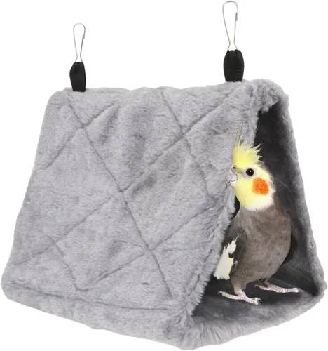 Vista 8 de Wontee Casa de nido de pájaros, cama cálida para pájaros, hamaca colgante para periquitos, periquitos, Caique, Senegal, loros cuáqueros, cacatúas