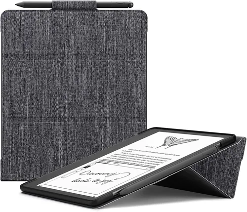 Vista 8 de Ayotu Funda con soporte para Kindle Scribe de 10.2 pulgadas (versión 2024/2022), apagado y encendido automático, funda de tela resistente de alta