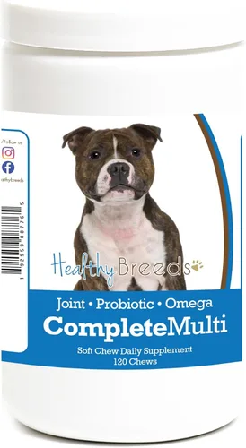 Vista 21 de Healthy Breeds Boxer todo en uno multivitamínico suave masticable 120