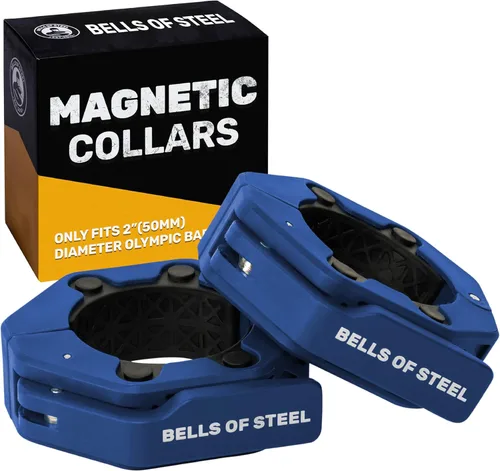 Vista 10 de Abrazaderas magnéticas para barra de pesas [campanas de acero] versión 2.0 de alta calidad, clips de barra de liberación rápida, abrazaderas