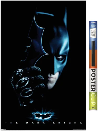 Vista 16 de Trends International DC Comics Movie - Póster de pared de Batman con Batarang, 14.725 x 22.375 pulgadas, versión enmarcada de madera de granero