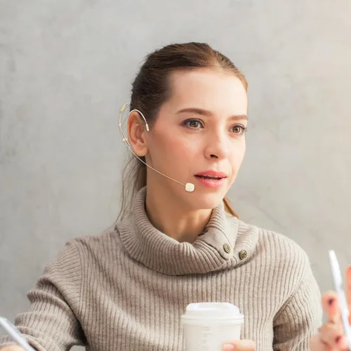 Vista 4 de FAVOMOTO 2 unids 3 Amplificadores de micrófono Auriculares USB Auriculares Micrófono Altavoces de computadora Altavoz Micrófono montado en la cabeza