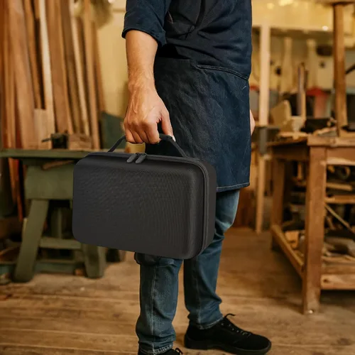 Vista 7 de Funda compatible con DEWALT 20V MAX XR multiherramienta oscilante DCS354B/DCS356B, caja de almacenamiento grande para batería DEWALT 20V MAX XR