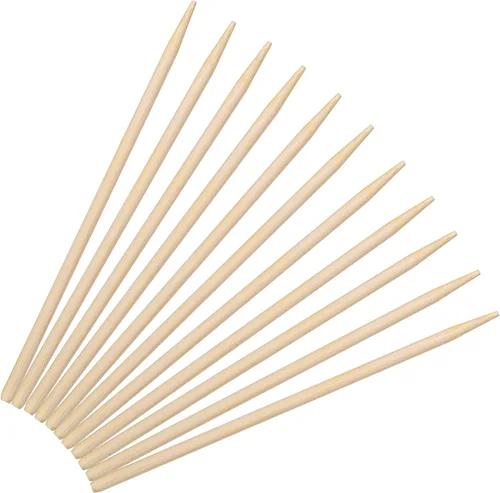 Vista 18 de Minisland Premium 3.5 Pulgadas Cuadradas Mini Palillos de Bambú Pequeños para Aperitivos, Kabobs de Fruta, Sándwiches, Cóctel, Fiesta, Palos