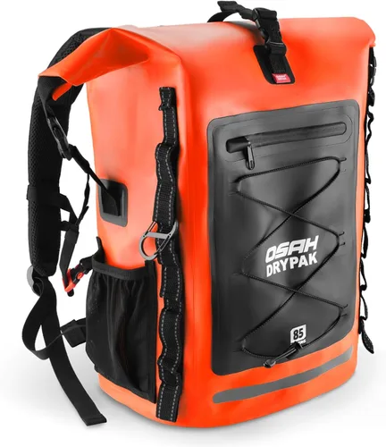 Vista 27 de OSAH DRYPAK Waterproof Backpack Dry Bag 25L/35L/55L/85L – Heavy Duty Roll-Top Hiking Backpack Sack Keeps Gear Dry for Travel, Kayaking, Boating