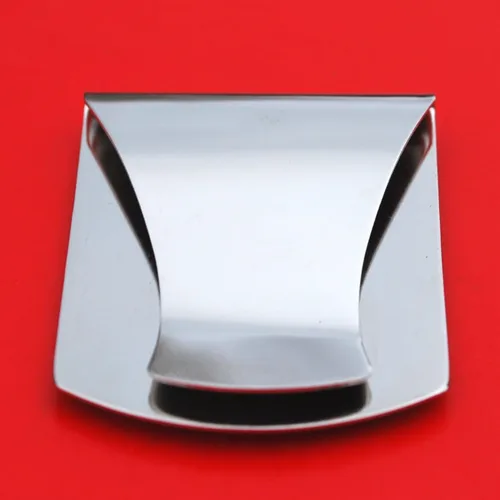 Vista 4 de US 1983 Kennedy Half Dollar Stainless Steel Two Tone Large Money Clip NEW - Wide Design