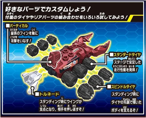 Vista 7 de Takara Tomy KB-10 Sawtooth Stag Customized Set