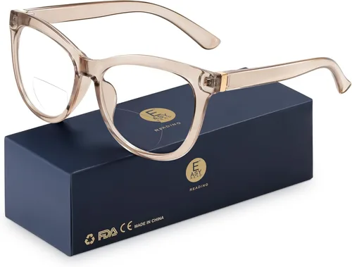 EASY READ Bifocal Reading Glasses for Women,Blue Light Blocking Computer Readers,Stylish Anti Glare Women Eyeglasses