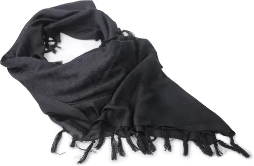 Vista 2 de Luxns Bufanda táctica militar Shemagh del desierto 100% algodón Keffiyeh bufanda para hombres y mujeres