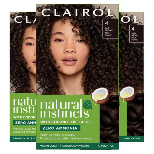 Vista 17 de Clairol Natural Instincts - Tinte semipermanente para el cabello, color castaño oscuro, paquete de 1 unidad