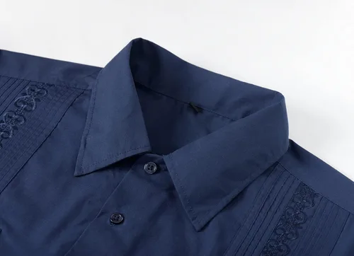 Vista 2 de Camisas guayabera de manga larga para hombre