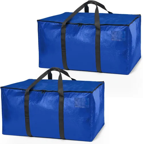 Vista 14 de ClearSpace Bolsas de mudanza resistentes o bolsas de almacenamiento – Contenedores de almacenamiento negros con tapas, cajas de mudanza grandes
