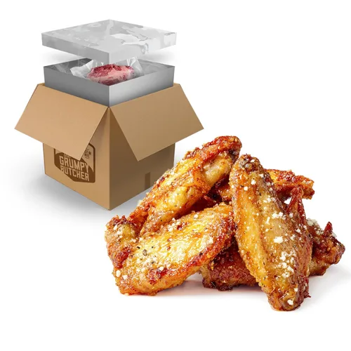 Vista 11 de Grumpy Butcher Pechugas de pollo empanadas tiernas, 5 libras (paquete de 1) - Pechugas de pollo naturales listas para cocinar - Pollo de raza