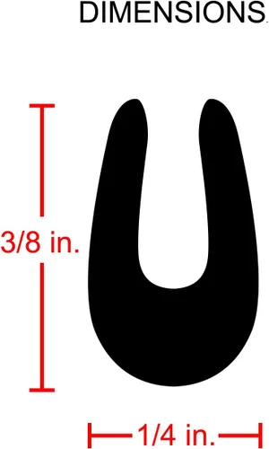 Vista 4 de Full Size 18 pies Negro Forma De U Car Door Edge Guardia recortar