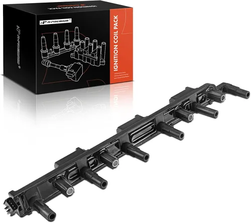 Paquetes de Bobina de Encendido del Motor A-Premium Compatibles con Motor Jeep L6 4.0L - Cherokee 2000-2001, TJ 2000-2006, Wrangler 2000-2006, Grand