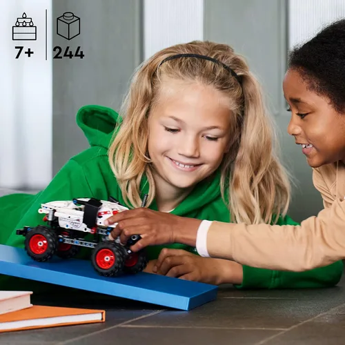 Vista 6 de LEGO Technic Monster Jam Monster Mutt Dalmatian, juguetes de carreras de retroceso 2 en 1, idea de regalo de cumpleaños, juguete de construcción