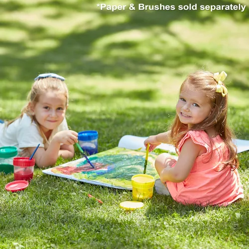 Vista 2 de Tazas de pintura a prueba de derrames Melissa & Doug, conjunto de 4 unidades, Multi