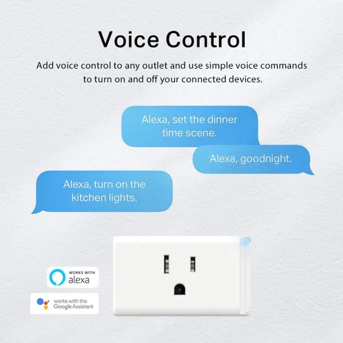 Vista 3 de Kasa Smart Plug HS103P3 - Enchufe inteligente wifi para casa inteligente, compatible con Alexa, Echo, Google Home e IFTTT, no requiere hub, control