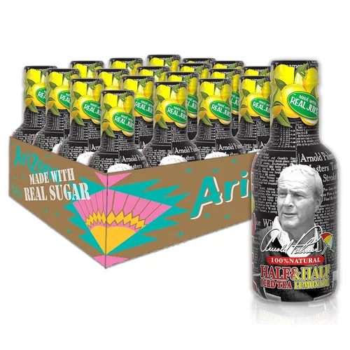 Arizona Tea - bebidas de cóctel | Hecho con azúcar real | Caja a granel, 500 ml de té embotellado.