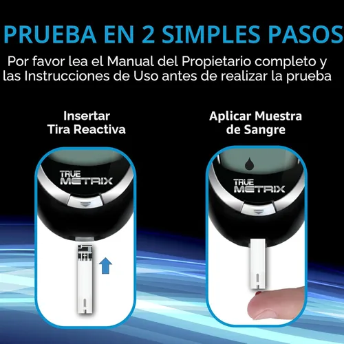 Vista 5 de True Metrix - Tiras reactivas para medir la glucosa en sangre, 50