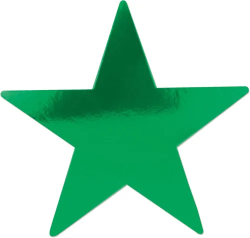 Vista 27 de Beistle 72 piezas de recortes de papel de estrella plateada para tablón de anuncios, aula, fiesta de cumpleaños, decoración de pared, 5 pulgadas