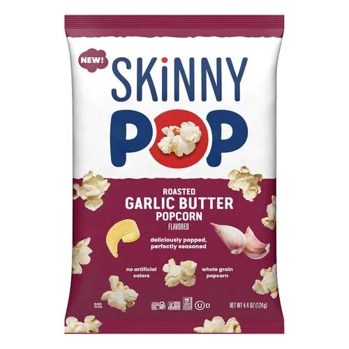 Vista 23 de SkinnyPop Palomitas de maíz, sabor tetera dulce y salado, grano entero, bocadillo sin lácteos, bolsa de 5.3 onzas