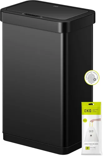 Vista 13 de EKO Mirage X - Cubo de basura con sensor de movimiento de 80 litros/21.1 galones, cubo de basura automático grande para cocina, sin contacto, acero