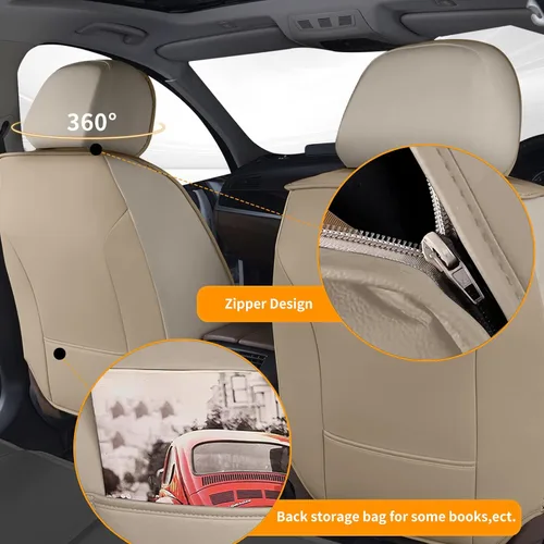 Vista 157 de Fundas de asiento para Toyota 4runner 2003-2025, fundas de asiento de automóvil de cuero impermeables, resistentes a los arañazos, fáciles
