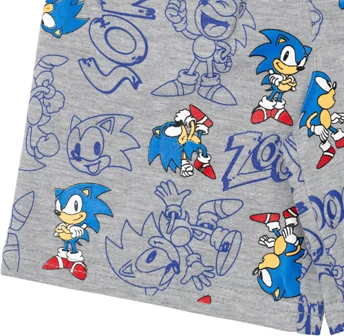 Vista 5 de SEGA Sonic The Hedgehog Knuckles The Tails - Paquete de 3 pantalones cortos