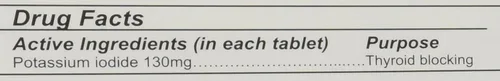 Vista 3 de IOSAT Tabletas de yoduro de potasio de 130 mg, 5