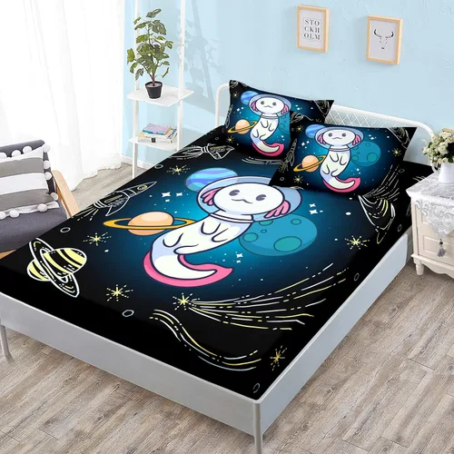 Vista 39 de HOSIMA Juego de ropa de cama, sábanas de microfibra de bolsillo profundo tamaño Queen de 61"×81" con 2 fundas de almohada, ropa de cama