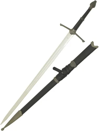 Vista 2 de Medieval Warrior Espada vikinga cruzada de la Edad Media con vaina